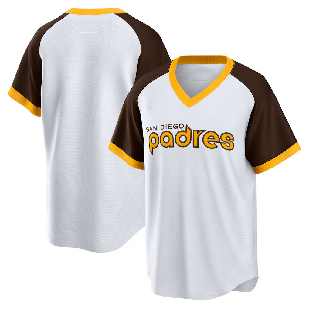 San Diego Padres White JEROMEN Home Cooperstown Collection Team Jersey