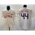 Houston Astros #44 Still Tippin Cream JEROMEN Throwback Cooperstown Collection Limited Stitched Jersey