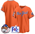 New York Mets Blank Orange JEROMEN 2025 Spring Training Stitched Jersey
