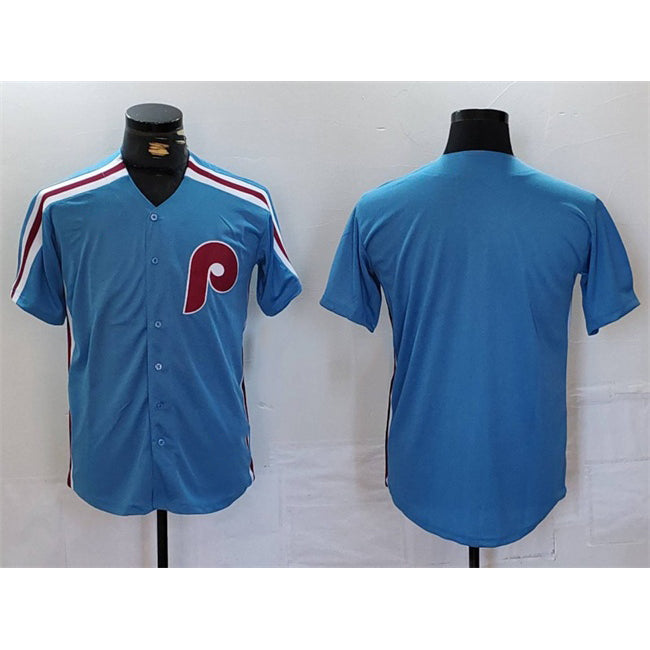 Philadelphia Phillies Blank Blue JEROMEN Cool Base Stitched Jersey