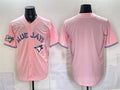 Toronto Blue Jays Blank Pink JEROMEN 50 Seasons Patch Stitched Jersey
