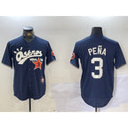 Houston Astros #3 Jeremy Pena Black JEROMEN Cactus Jack Vapor Premier Stitched Jersey