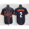 Baltimore Orioles #2 Gunnar Henderson Black JEROMEN With Patch Cool Base Stitched Jersey