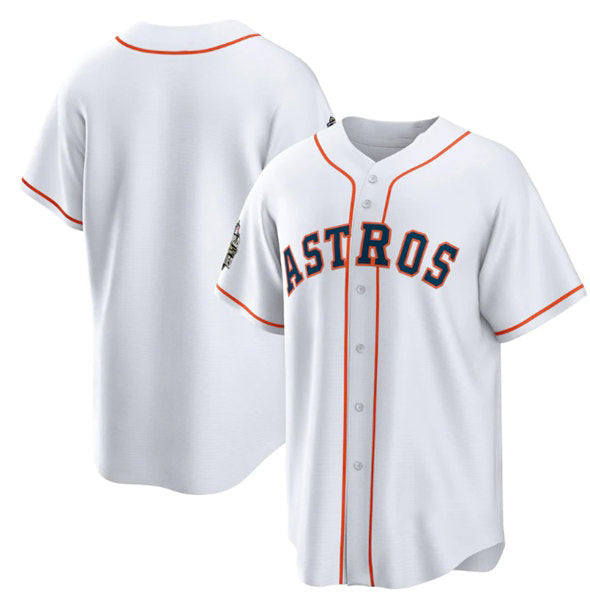 Houston Astros Blank White JEROMEN 2022 World Series Home Stitched Jersey