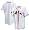 Houston Astros Blank White JEROMEN 2022 World Series Home Stitched Jersey