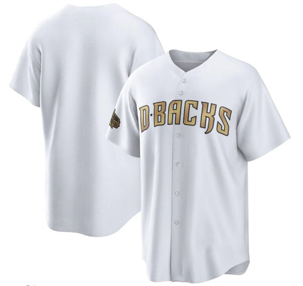 Arizona Diamondbacks Blank White JEROMEN 2022 All-Star Cool Base Stitched Jersey
