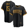 Pittsburgh Pirates #15 Oneil Cruz Black JEROMEN 2026 City Connect Stadium Jersey