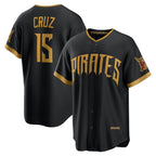Pittsburgh Pirates #15 Oneil Cruz Black JEROMEN 2026 City Connect Stadium Jersey