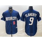Detroit Tigers #9 Jack Flaherty Number 2024 Navy JEROMEN City Connect Cool Base Limited Stitched Jersey