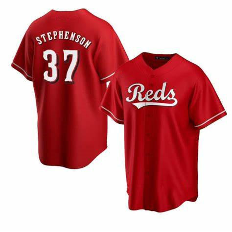 Cincinnati Reds #37 Tyler Stephenson Red JEROMEN Cool Base Jersey