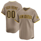 Custom San Diego Padres Sand JEROMEN Alternate Limited Jersey