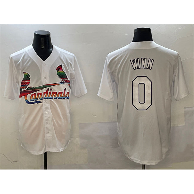 St. Louis Cardinals #0 Masyn Winn White JEROMEN Cool Base Stitched Jersey