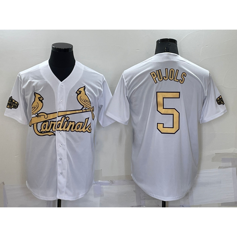 St. Louis Cardinals #5 Albert Pujols White JEROMEN 2022 All Star Stitched Cool Base Jersey