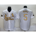 St. Louis Cardinals #5 Albert Pujols White JEROMEN 2022 All Star Stitched Cool Base Jersey