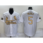 St. Louis Cardinals #5 Albert Pujols White JEROMEN 2022 All Star Stitched Cool Base Jersey