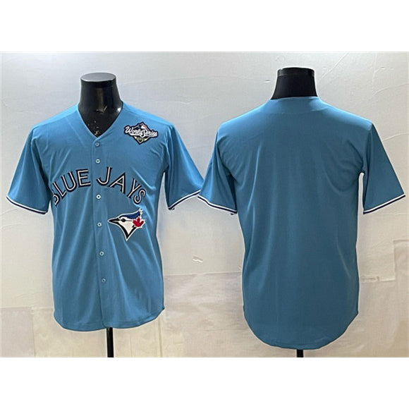 Toronto Blue Jays Blank Blue JEROMEN 2025 World Series Home Cool Base Stitched Jersey