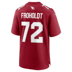 A.Cardinals #72 Hjalte Froholdt Cardinal JEROMEN Team Game Jersey