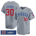 Chicago Cubs #30 Kyle Tucker Gray JEROMEN 'Ryne Sandberg Tribute' Vapor Limited V3 Stitched Jersey