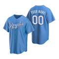 Custom Kansas City Royals Light Blue JEROMEN Stitched Cool Base Jersey