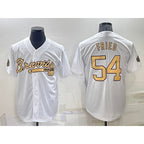 Atlanta Braves #54 Max Fried White JEROMEN 2022 All Star Stitched Cool Base Jersey