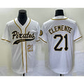 Pittsburgh Pirates #21 Roberto Clemente Number White JEROMEN Cool Base Stitched Jersey