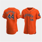 Houston Astros #44 Yordan Alvarez Orange JEROMEN 60th Anniversary Flex Base Stitched Jersey