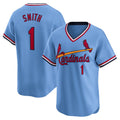 St. Louis Cardinals #1 Ozzie Smith Royal JEROMEN Throwback Cooperstown Limited Jersey