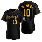 Pittsburgh Pirates #10 Bryan Reynolds Black JEROMEN Alternate 2nd Pittsburgh Flex Base Jersey