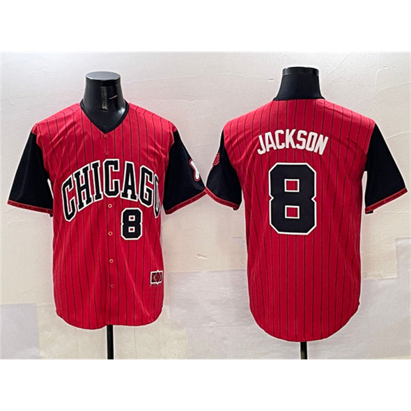 Chicago White Sox #8 Bo Jackson Red Black JEROMEN 2025 City Connect Limited Stitched Jersey