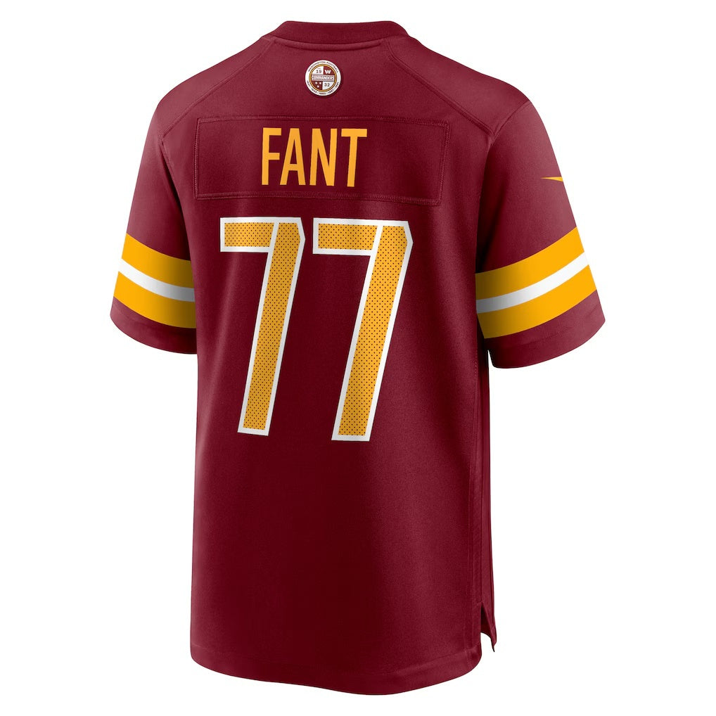W.Commanders #77 George Fant Burgundy JEROMEN Team Game Jersey