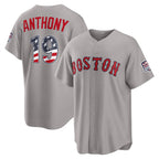 Boston Red Sox #19 Roman Anthony USA 250 Fourth of July Road Stadium Jersey - Gray JEROMEN