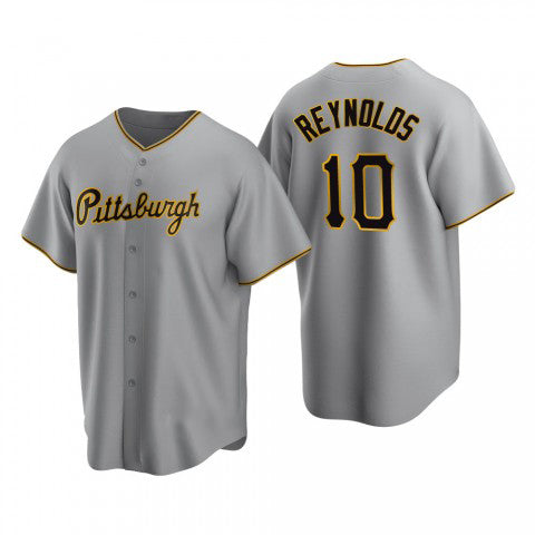 ittsburgh Pirates #10 Bryan Reynolds Gray JEROMEN Road Cool Base Jersey