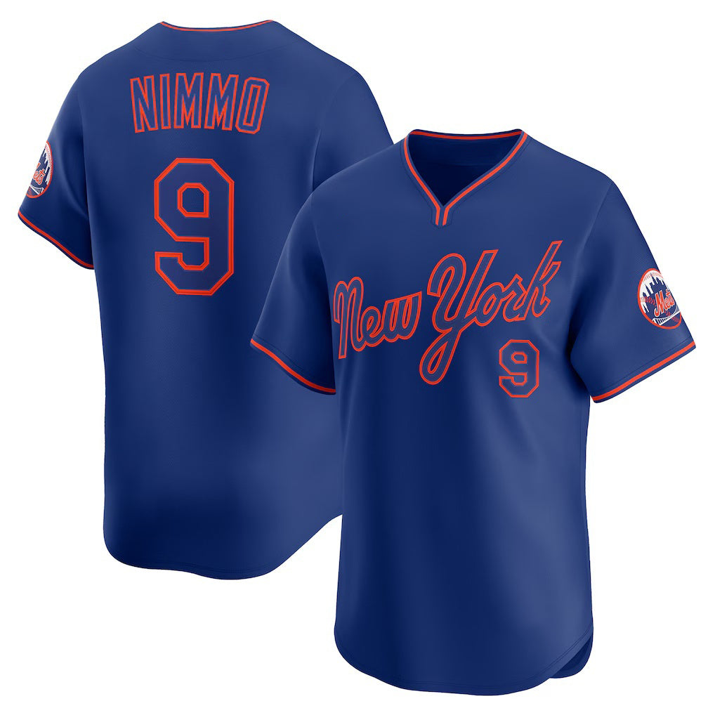 New York Mets #9 Brandon Nimmo Royal JEROMEN Alternate Limited Player Jersey