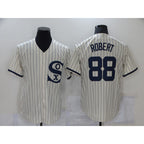 Chicago White Sox #88 Luis Robert 2021 Cream Navy JEROMEN Field of Dreams Name Flex Base Stitched Jersey