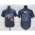 Tampa Bay Rays #22 Jose Siri Number Charcoal JEROMEN 2024 City Connect Limited Stitched Jerseys