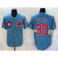 Chicago Cubs #30 Kyle Tucker Blue JEROMEN 2025 Tokyo Series 2nd Alternate Limited Stitched Jersey