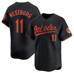 Baltimore Orioles #11 Jordan Westburg Black JEROMEN 2025 Alternate Limited Cool Base Stitched Jersey