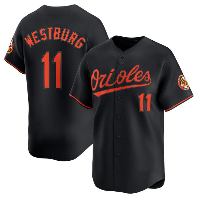 Baltimore Orioles #11 Jordan Westburg Black JEROMEN 2025 Alternate Limited Cool Base Stitched Jersey