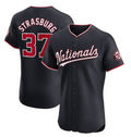 Washington Nationals #37 Stephen Strasburg Navy JEROMEN Alternate Elite Stitched Jersey