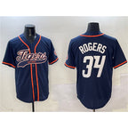 Detroit Tigers #34 Jake Rogers Navy JEROMEN With Patch Cool Base Stitched Jersey