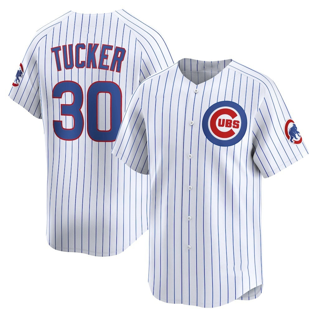 Chicago Cubs #30 Kyle Tucker White JEROMEN Home Limited Player Jersey