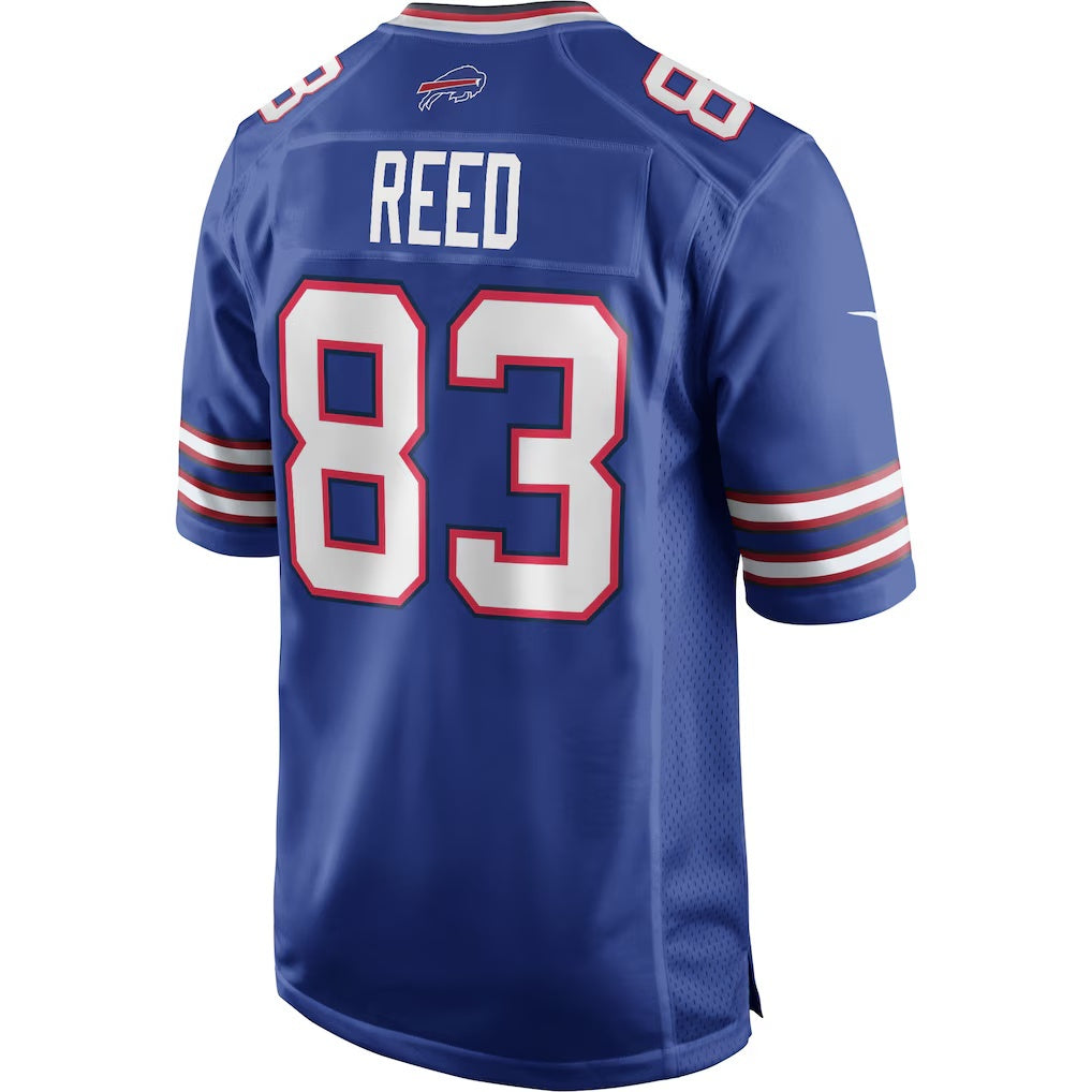 B.Bills #83 Andre Reed Royal JEROMEN Game Retired Player Jersey