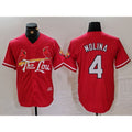 St. Louis Cardinals #4 Yadier Molina Red JEROMEN 2024 City Connect Stitched Jersey