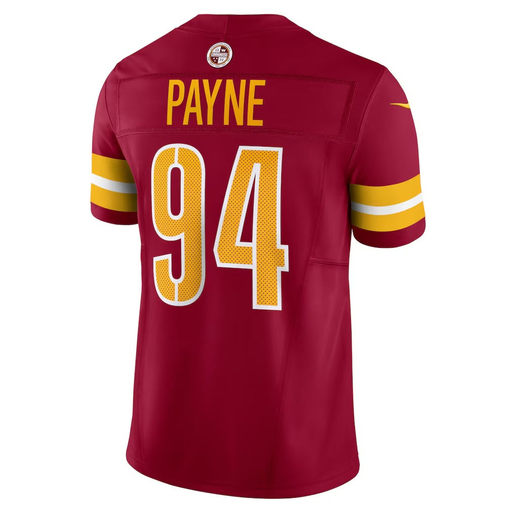 W.Commanders #94 Daron Payne Burgundy JEROMEN Vapor F.U.S.E. Limited Jersey