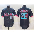 Miami Marlins #28 Kyle Stowers Black JEROMEN 2025 City Connect Limited Stitched Jersey