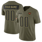 Custom W.Commanders Active Player Olive JEROMEN 2025 Salute to Service Limited Stitched Jersey