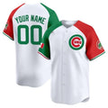Custom Chicago Cubs Mexico Vapor Premier Limited Jersey V3 ¨C White 2 JEROMEN