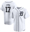 Detroit Tigers #17 Jace Jung White JEROMEN 2024 Home Limited Stitched Jersey
