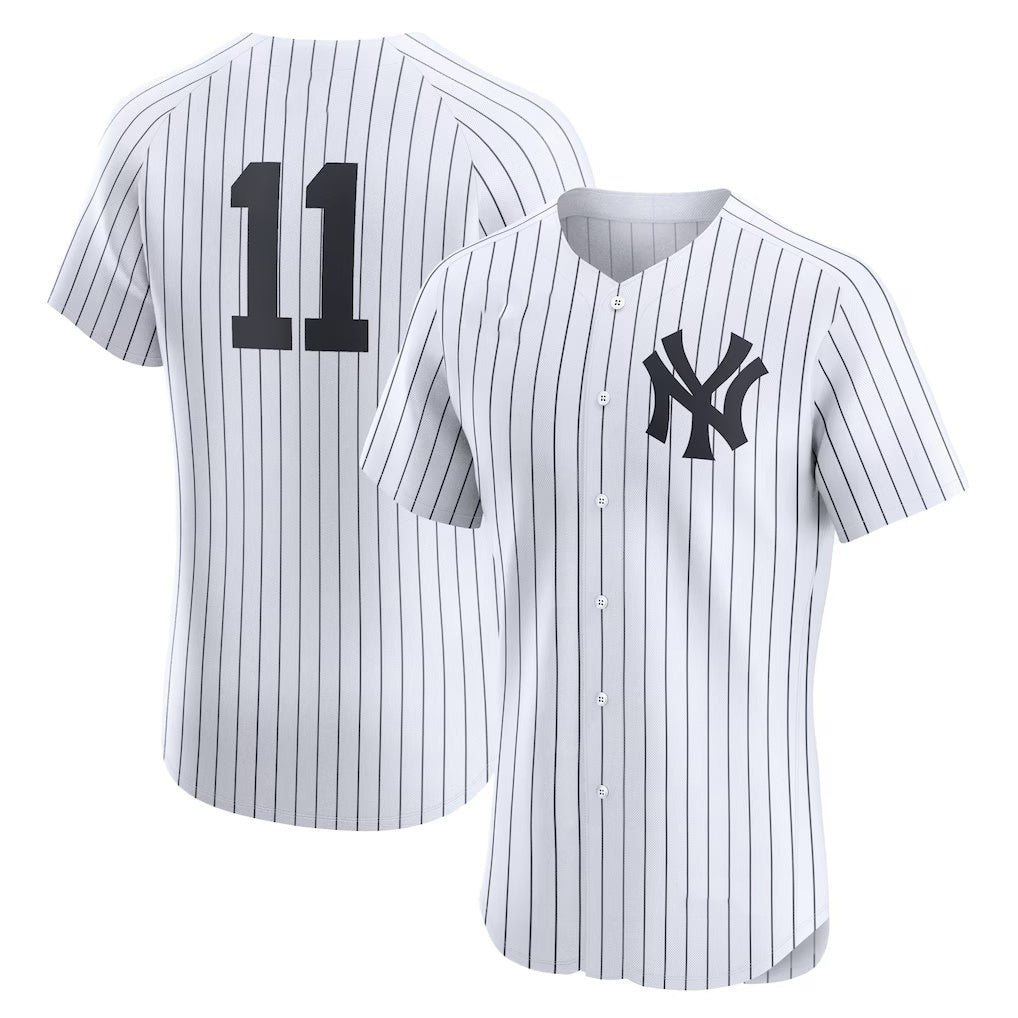 New York Yankees #11 Anthony Volpe White JEROMEN Home Elite Jersey