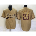 San Diego Padres #23 Fernando Tatis Jr Tan JEROMEN NEW 2023 Cool Base Stitched Jersey